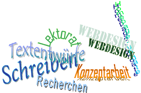 wordle2: Schreiben Textentwürfe Lektorat Recherchen Konzeptarbeit Webdesign Homepageaktualisierung